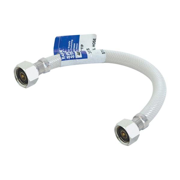 Eastman 48133 Faucet Connector 1/2 In x 1/2 In x 16 In Flexible Reinforced PVC