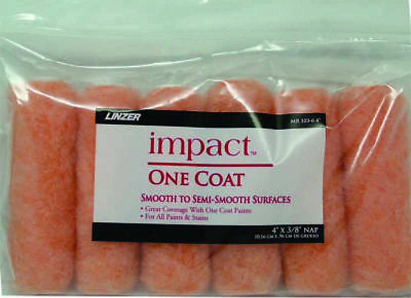 Linzer Products MR103-6 Roller Cover Set 6 Pack 3/8 In Nap 4 In Poly Knit