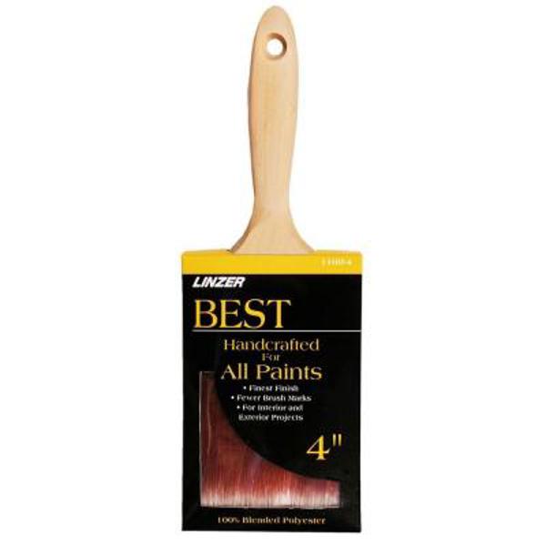 Linzer Products WC1160-4 Blend Brush 4 In Flat Sash Polyester