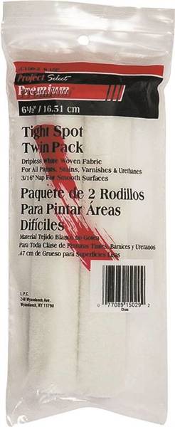 Linzer RC150 Paint Roller Cover 6.5 Inch Woven Fabric White Durable and High Quality