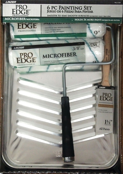 Linzer Products RS1736 Microfiber Tray Set 6 Pieces