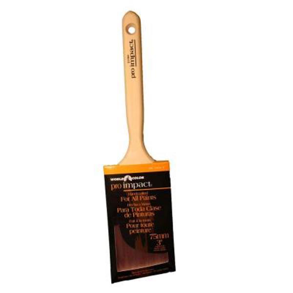 Linzer Products WC2160-3 Angle Sash Paint Brush 3 In Polyester Blend Pro Impact