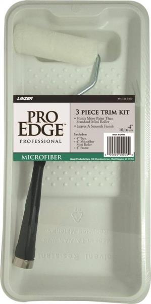 Linzer Products MS738 Roller Tray Kit 3 Piece For Use With All Gloss Paints and Stains Pro Edge