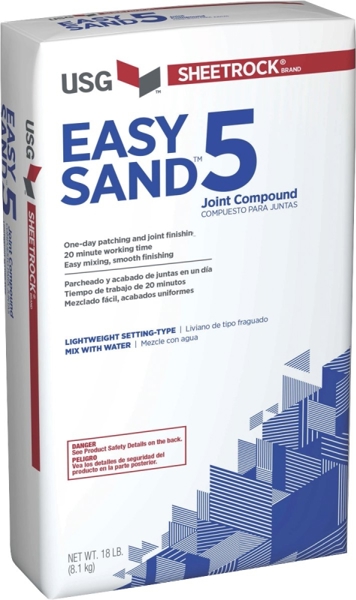 US Gypsum 384150-060 Easy Sand Compound 18 Lb Natural Powder