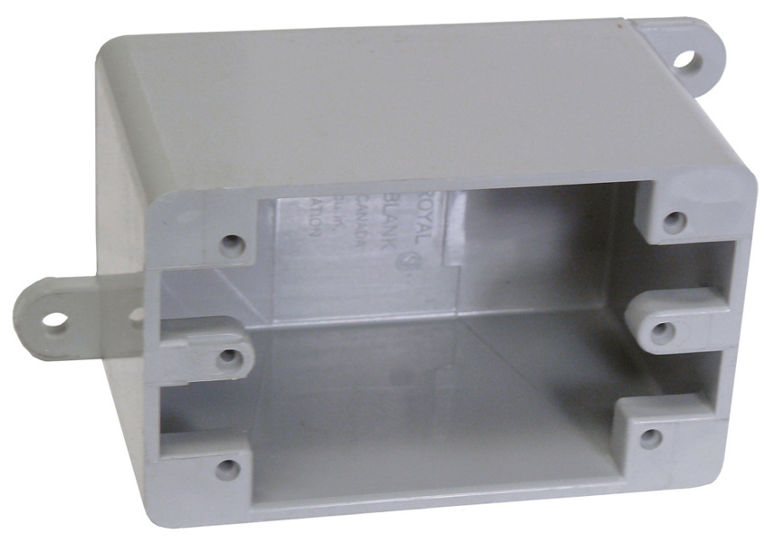 CANTEX INC 5133420 1-Gang Deep PVC Blank Box