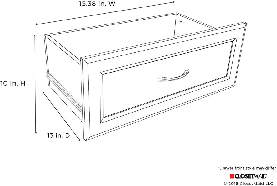 ClosetMaid 487200 Wooden Drawer 16x10 In White