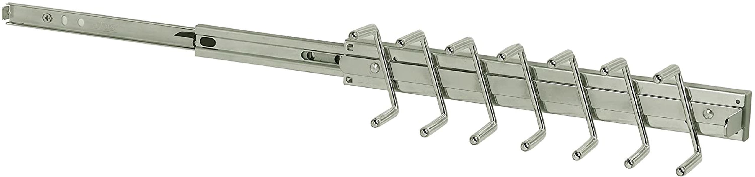ClosetMaid 895000 Belt and Tie Rack Satin Nickel