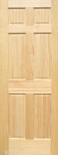 2x6x6 8 Panel Pine Door