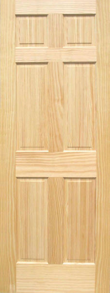 JELD-WEN 6PP2668 6-Panel Pine Interior Door 2/6 X 6/8