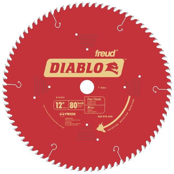 Diablo D1280X Circular Saw Blade 12 In 80 Teeth Finish