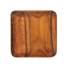K0051 7.5 In Acacia Square Plate