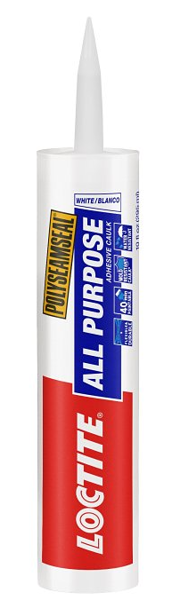 Loctite 2154751 Adhesive Caulk 10 Oz Cartridge Paste Acetate 6.5-7.5 pH 1.3 Specific Gravity 142 G