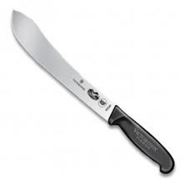 Victorinox 5.7403.25-X5 Butcher Knife 10 In Black Fibrox Nylon Handle