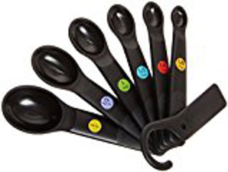 OXO INTERNATIONAL 11110801 Measuring Spoon Set 7 Piece Plastic Black