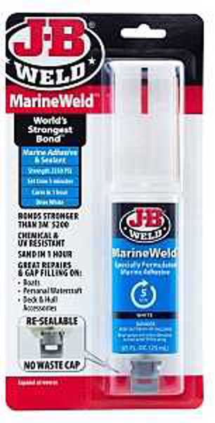 J-B Weld Company 50172 Marine Weld Syringe 25 ml Liquid White