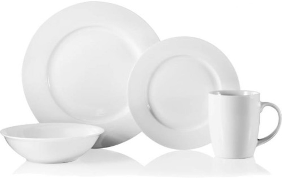 Robinson Home Products D137916 16 Piece Dinnerware Set Oven, Microwave and Dishwasher Safe