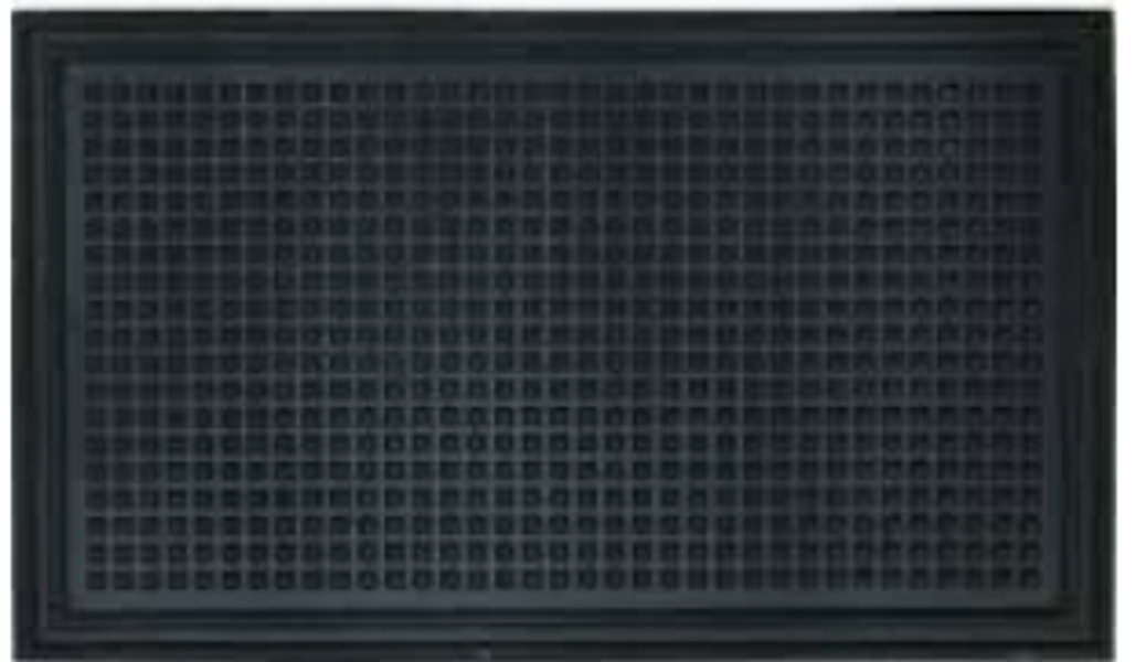 WJ DENNIS & CO CRNUB1830 Functional Recycled Rubber Mat 18 In X 30 In Black