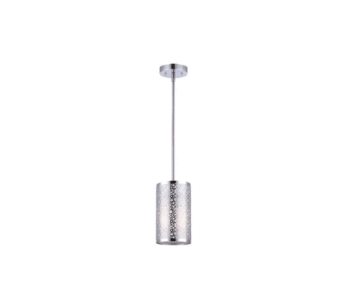Canarm IPL527A01CH Pendant Light 1-Lt Stainless Steel Shade with Sparkle Paper