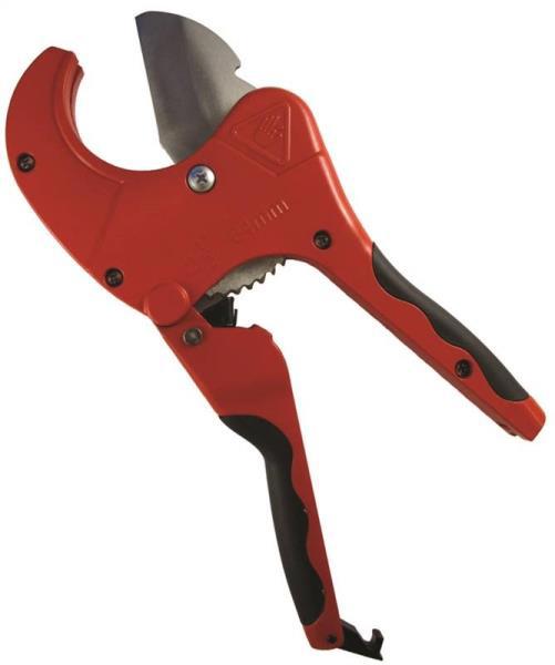 Superior Tool 37116 Ratcheting Cutter 1/8 to 2-1/2 In Stainless Steel Blade Red