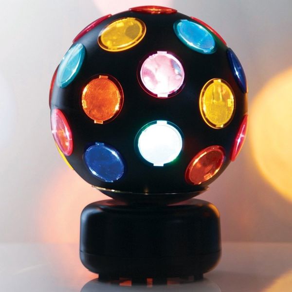 Evolution Lighting 17793-003 Disco Ball Lamp Multicolor Spinning Assorted