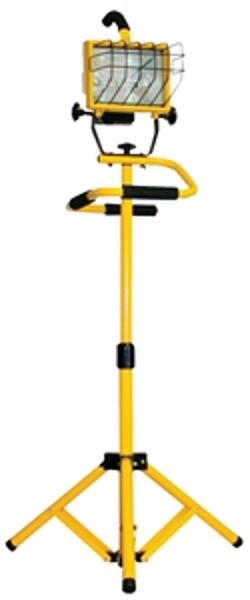 POWERZONE ORHLT5006 2 In 1 Tripod Stand Work Light 120V 500 Watts Halogen