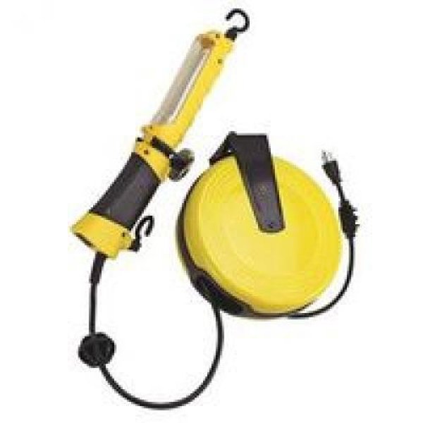 POWERZONE ORCRTLLED526 Retractable Reel Work Light 30 Ft LED Lamp