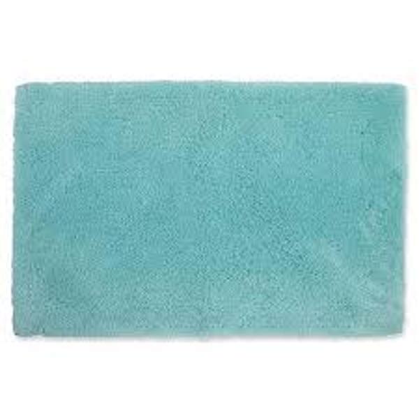 Log Cabin Rug 24 In x 40 In Aqua Plush Deco