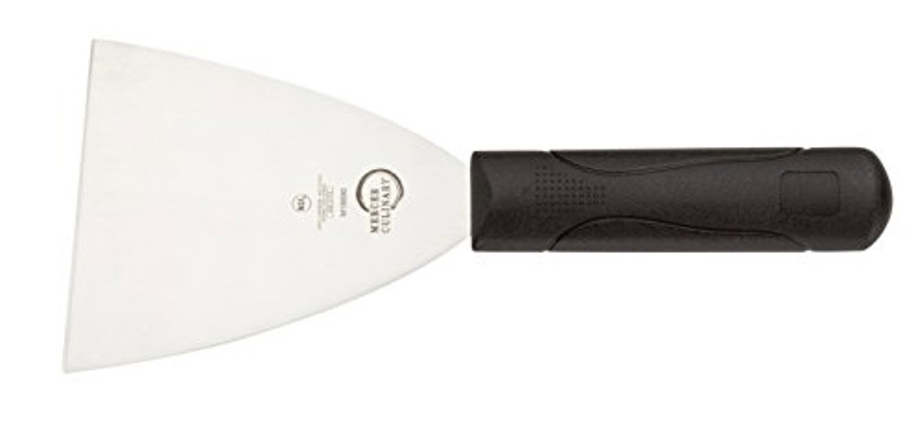 Mercer Culinary M18690 Grill Scraper 4x4.5 Black Durable Stainless Steel Handle Ergonomic Design