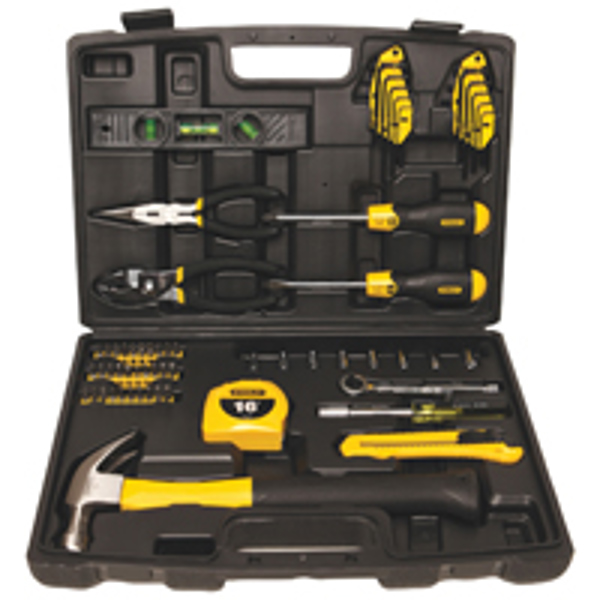 STANLEY TOOLS 94-248 Hand Tool Set 65 Pcs Steel Nickel Chrome