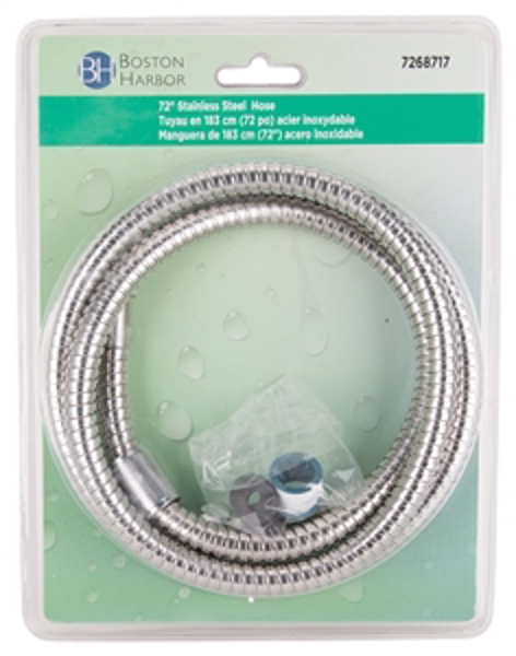 Boston Harbor 7268717 Shower Hose 72 In Stainless Steel