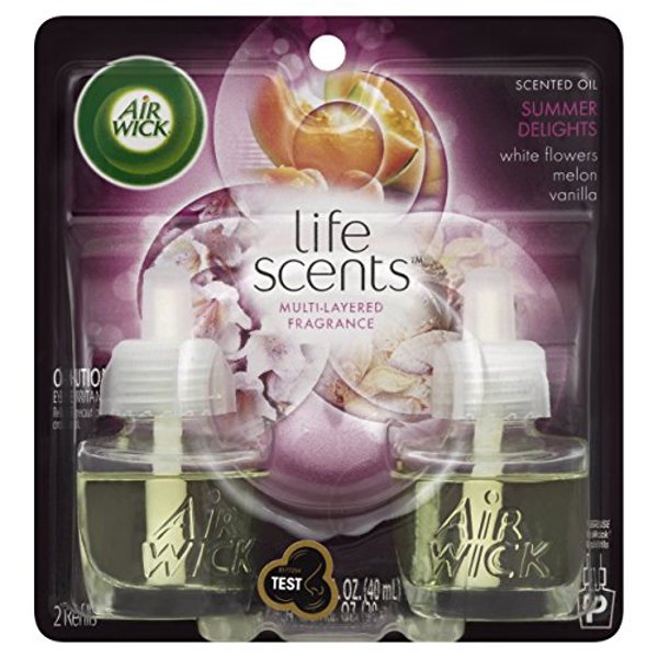 AIR WICK CELD91112 Plug In Air Freshener Refills 2 Ct Summer Life Scents