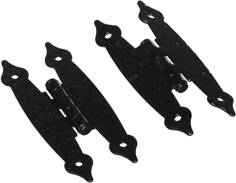 Laurey 21114 Flushmount H-Hinge Black Colonial