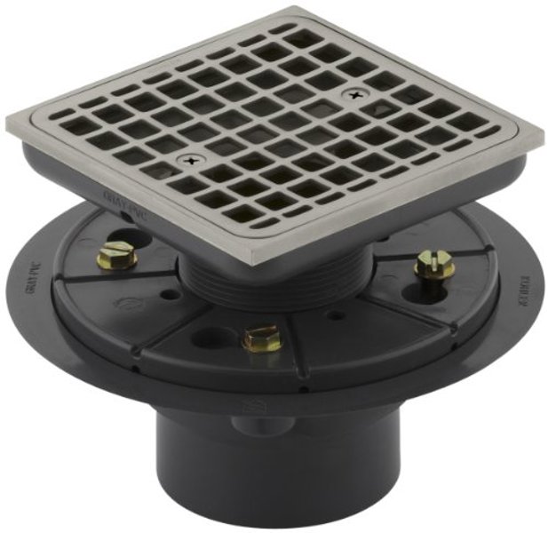 Kohler 9136-BN Tile-In Shower Drain Square Design Brushed Nickel