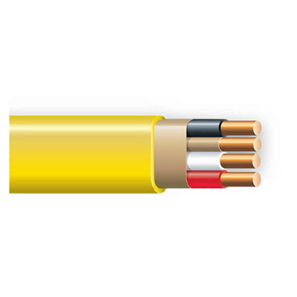 Southwire Company EW12/3NM250-FT Building Wire 250 Ft Solid Copper Type NM-B PVC 12/3NM-WGX1000FT