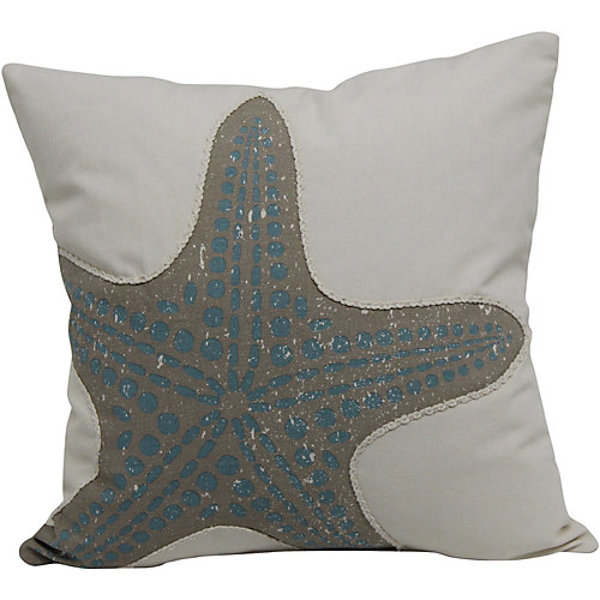Brentwood Industries 9140002 Starfish Decorative Pillow Beige