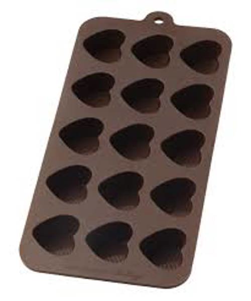 Harold Import Co 43749 Silicone Chocolate Mold Heart Flexible Nonstick BPA Free