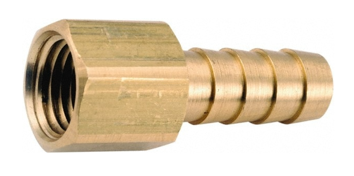 Anderson Metal Corp 757002-0504 Hose Adapter 5/16Bx1/4F Brass
