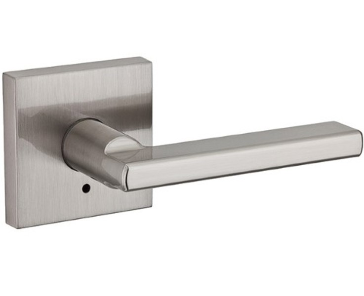 Kwikset 91550-007 Privacy Lever Pushbutton Lock Nickel Reversible Hand Zinc