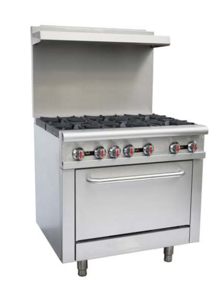 Heavy Duty System HDSGR-36 Gas LP Range