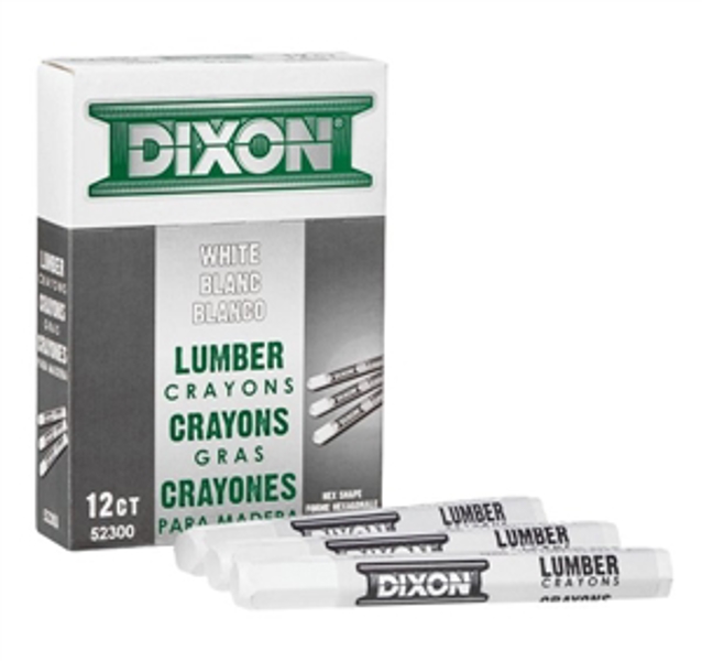 Dixon Ticonderoga 52300 Lumber Crayon 1/2 In X 4-1/2 In White