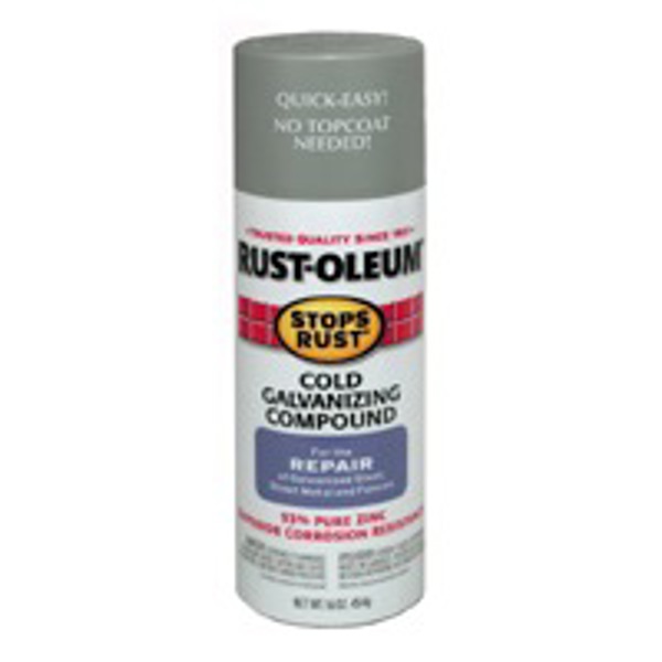 Rust-Oleum 7785830 Spray Paint 16 Oz Gray Primer Galvanizing Compound Matte