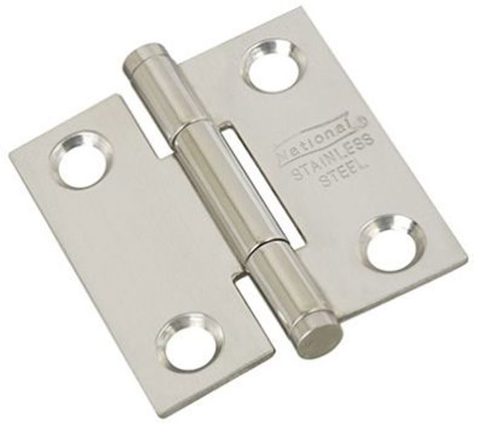 National Hardware N276-956 Door Hinge 1 1 Frame Leaf Stainless Steel