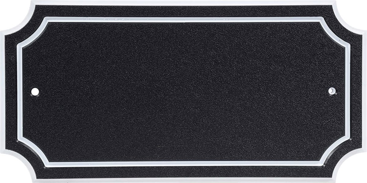 Hillman Group 848896 Address Plaque Black/White