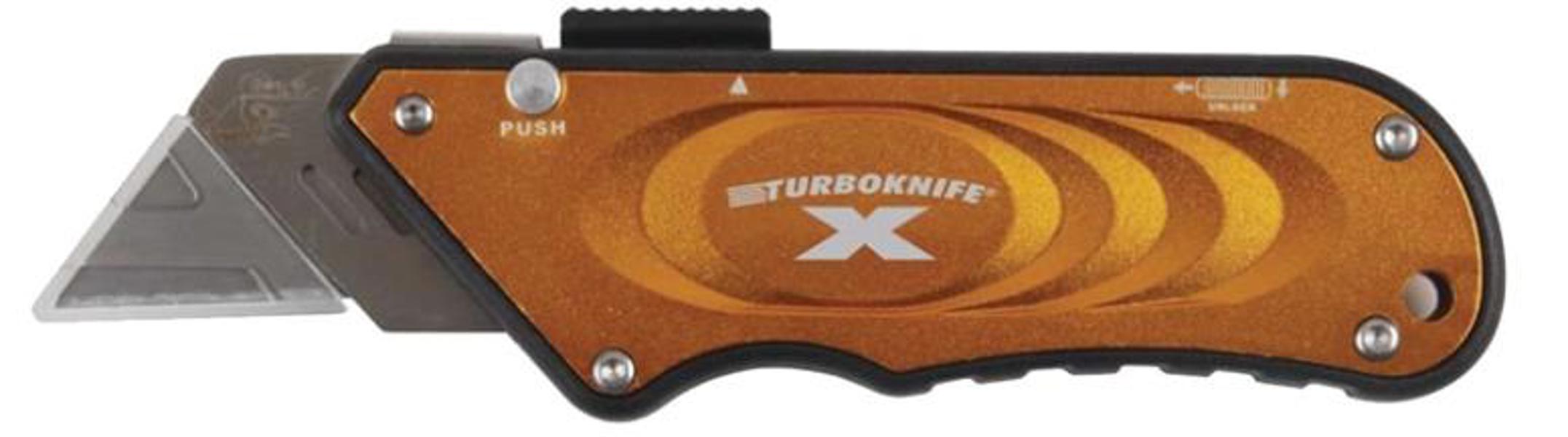 Olympia Tools 33 133 Utility Knife Gold Turbo Retractable With Quick Change Blade Mechanism