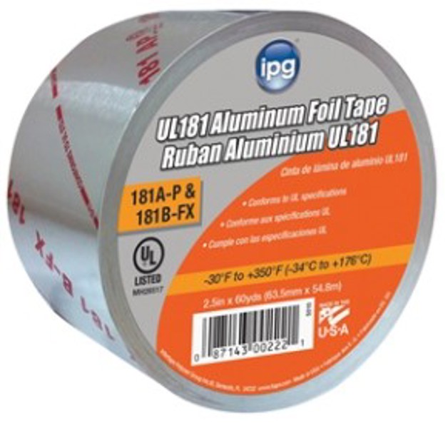 Intertape Polymer Corp 5010B Tape 60 Yd 2-1/2 In Width Aluminum Backing