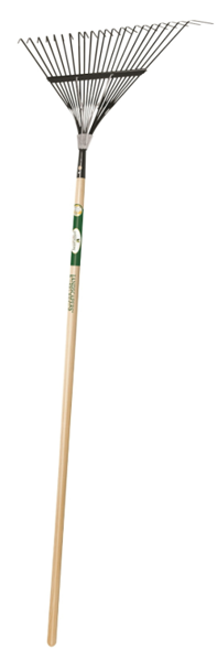 Landscapers Select 33272 Leaf Rake 22 Tine Steel 54 In Wood Handle