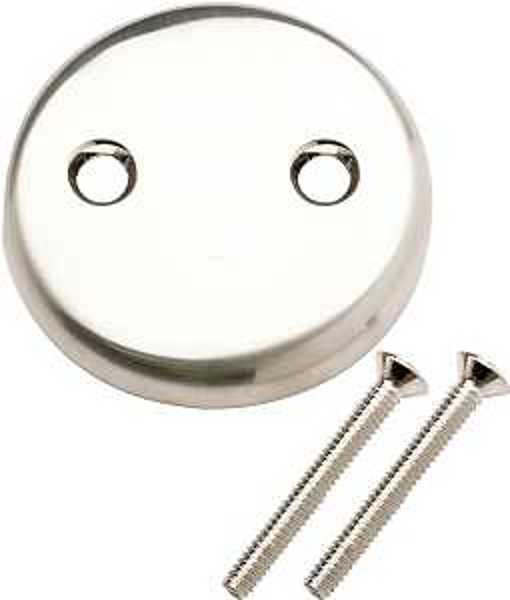 Plumb Pak PP826 Tub Face Plate Overflow Brushed Nickel