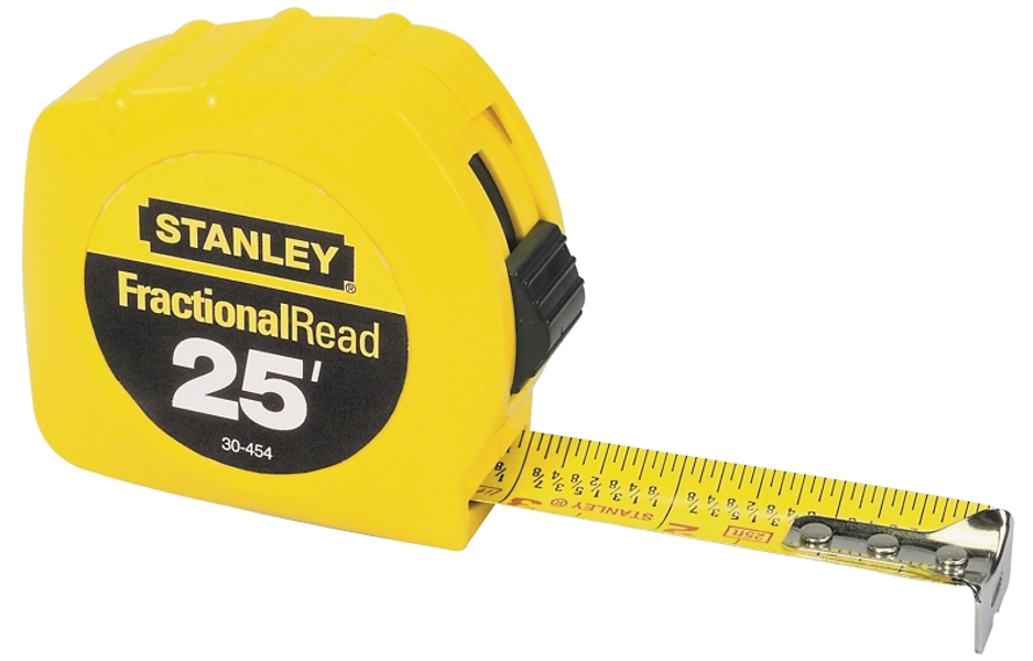 Stanley Tools 30-454 Tape Measure 25 Ft Steel Blade Yellow