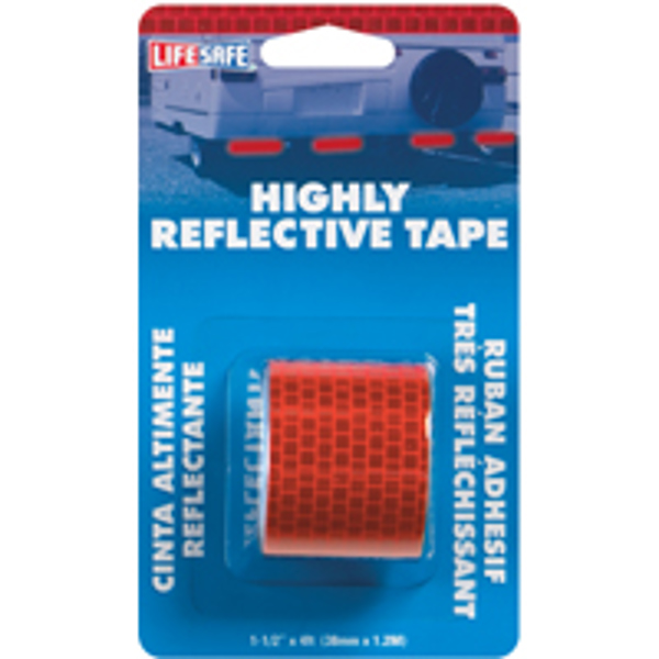 INCOM MANUFACTURING RE804 Reflective Tape 1.5 In X 4 Ft Highly Red