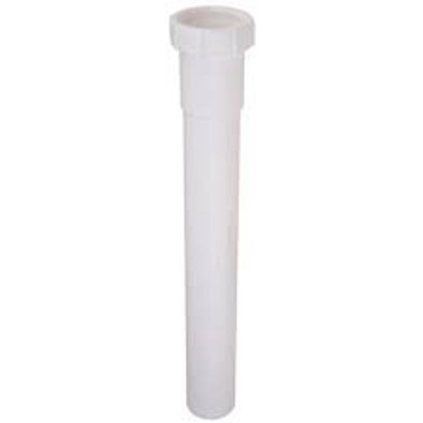 Barnett Brass & Copper 172254 Extension Tube 1-1/2 In X 12 In Slip Joint Connect PVC